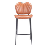 ZUO Terrence Barstool Vintage Brown