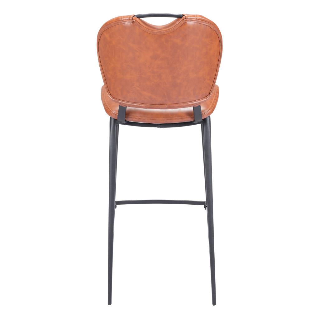 ZUO Terrence Barstool Vintage Brown