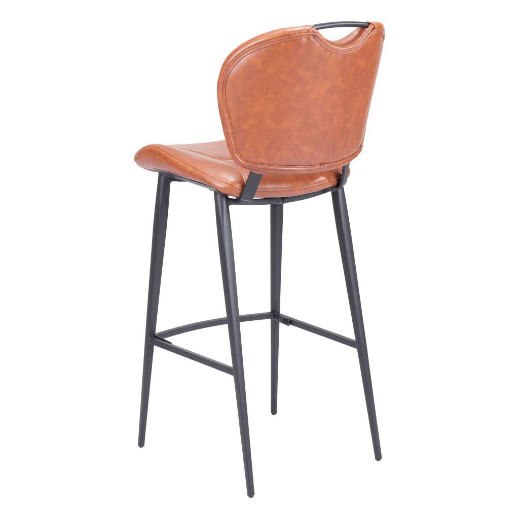 ZUO Terrence Barstool Vintage Brown