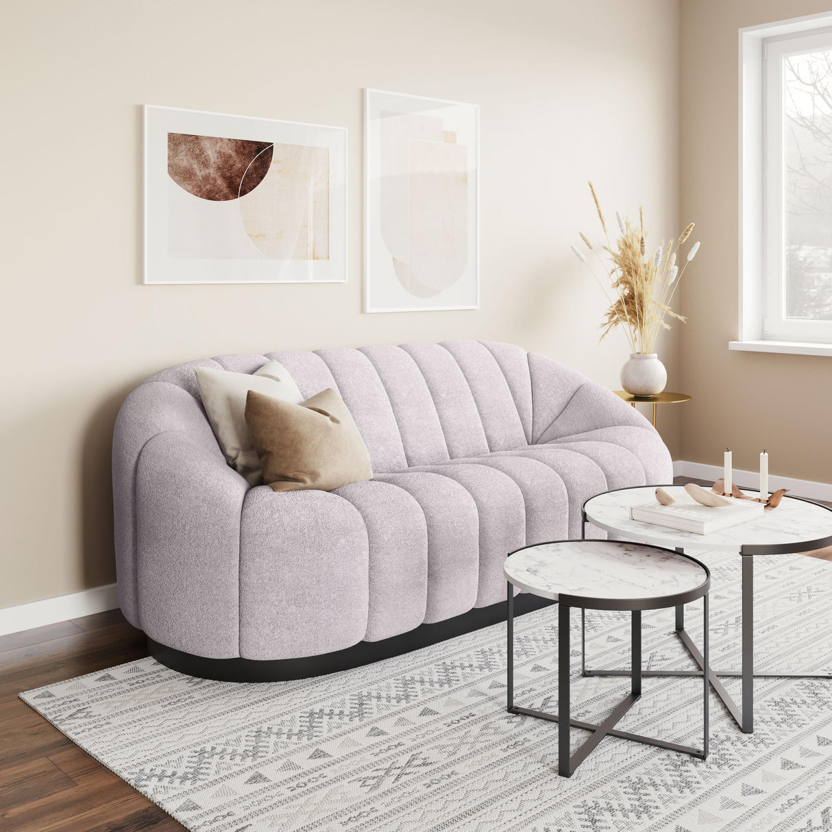 ZUO Bhutan Sofa Light Gray