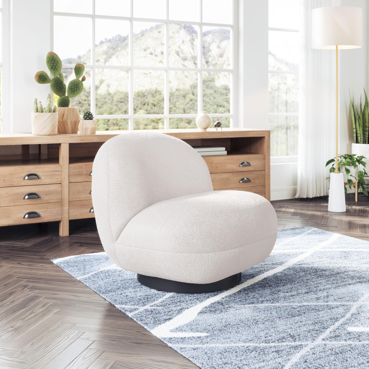 ZUO Myanmar Accent Chair Cream