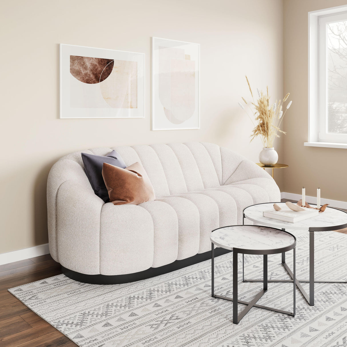 ZUO Bhutan Sofa Cream