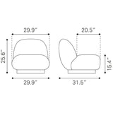 ZUO Myanmar Accent Chair Olive Green