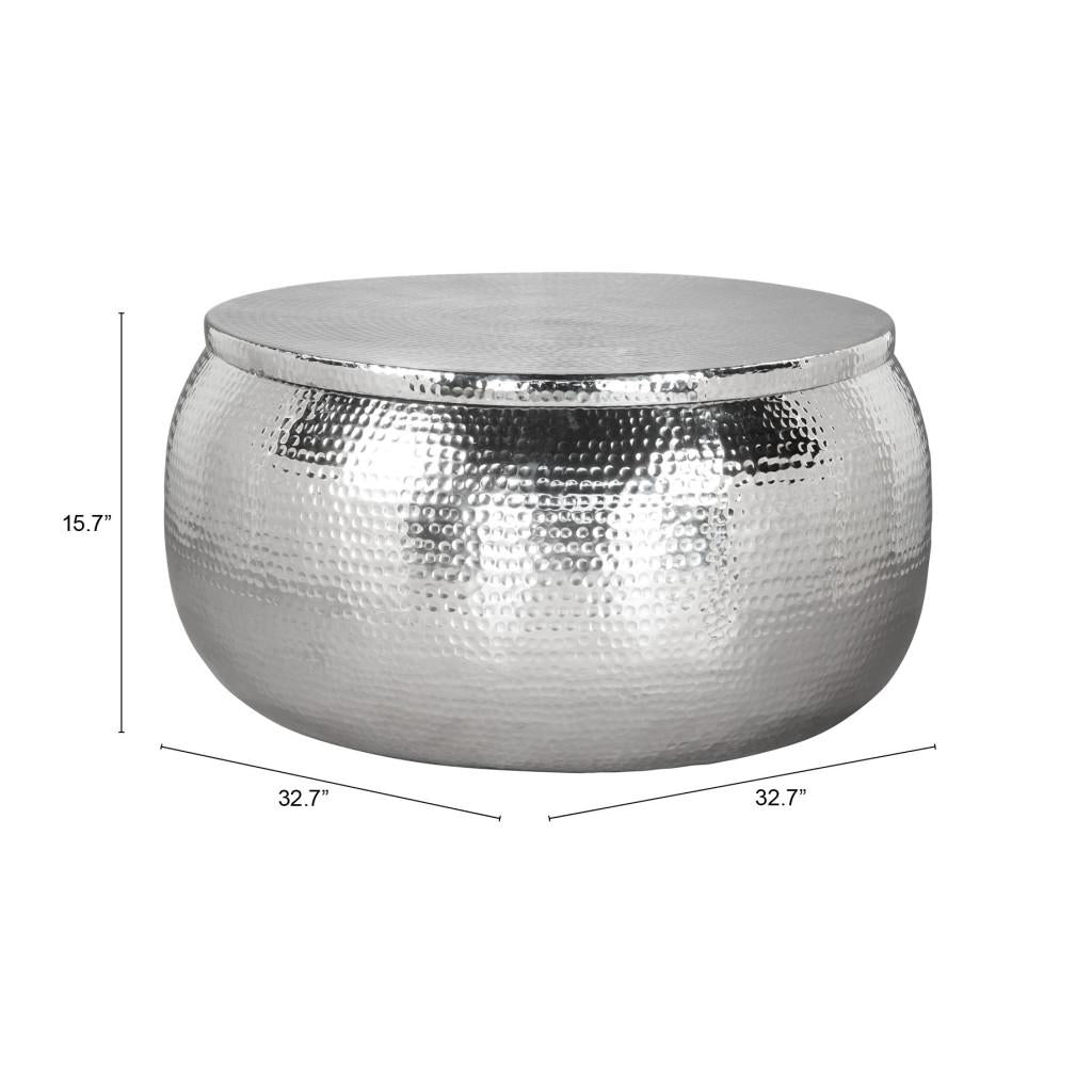 ZUO Solo Coffee Table Silver