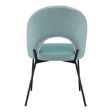 ZUO Bethpage Dining Chair (Set of 2) Multicolor Print & Green