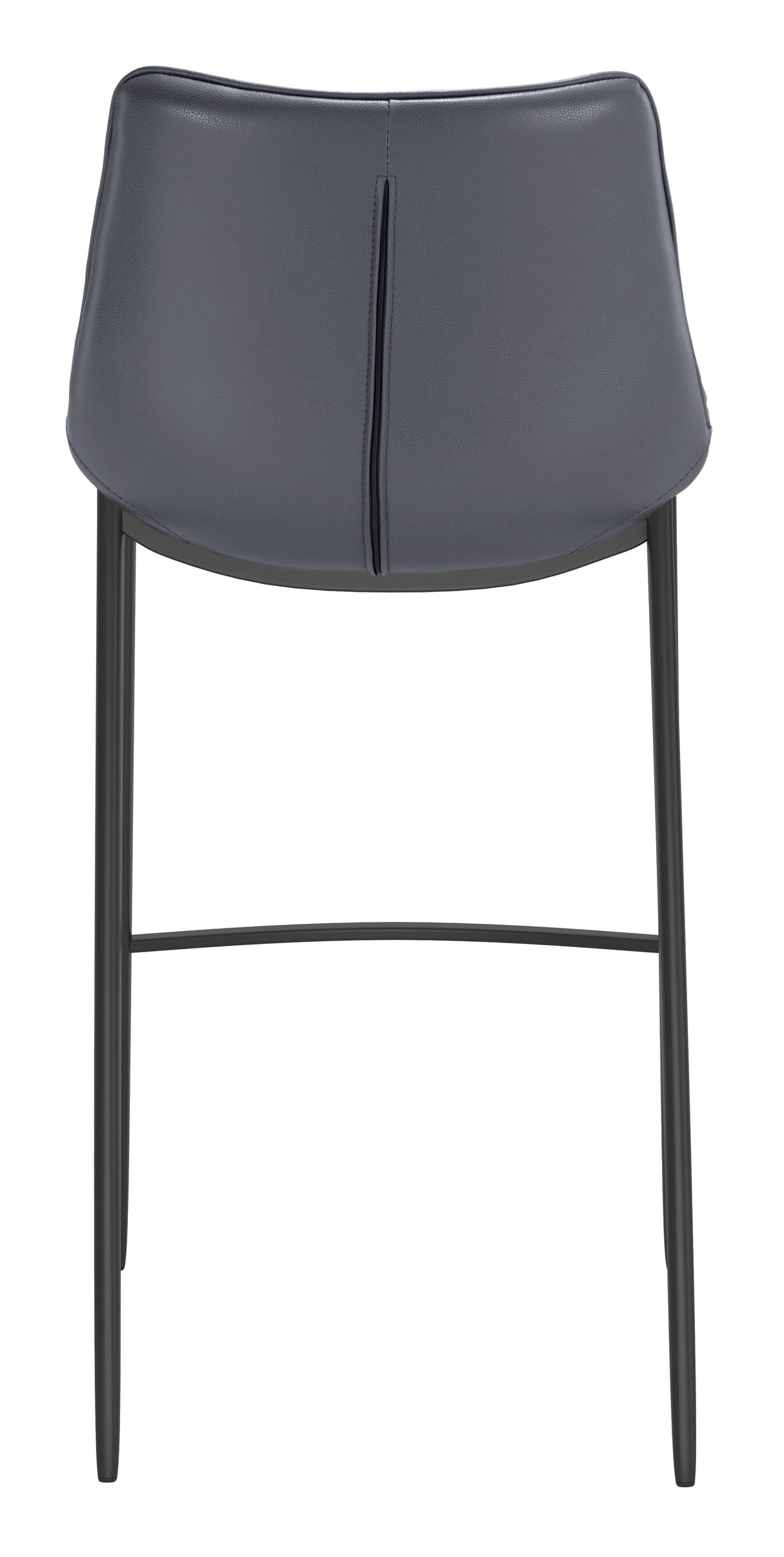 ZUO Magnus Barstool (Set of 2) Dark Gray & Black