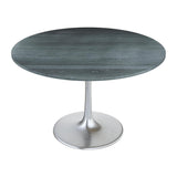ZUO Metropolis Dining Table Gray & Silver