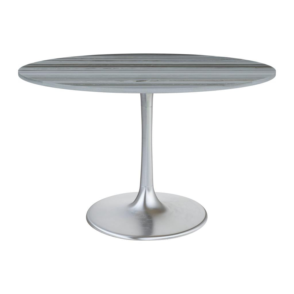ZUO Star City Dining Table Gray & Silver