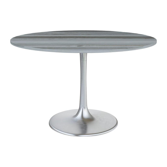 ZUO Star City Dining Table Gray & Silver