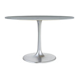 ZUO Star City Dining Table Gray & Silver
