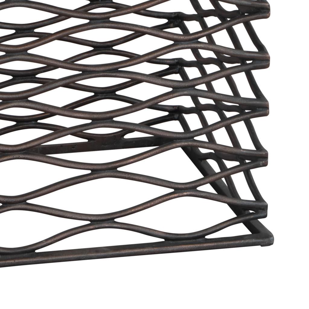 ZUO Duke Side Table White & Antique Bronze