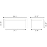 ZUO Bonker 3 in 1 Table Brown