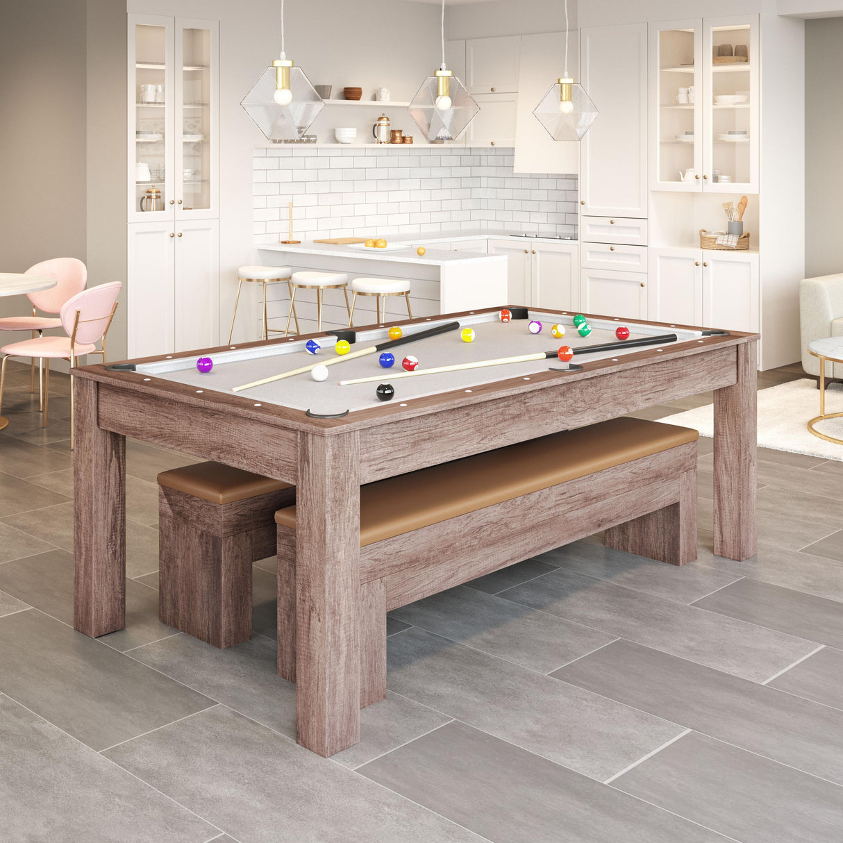 ZUO Bonker 3 in 1 Table Brown
