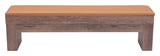 ZUO Bonker Storage Bench (Set of 2) Brown