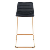 ZUO Adele Barstool (Set of 2) Black & Gold