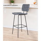 ZUO Boston Barstool (Set of 2) Vintage Black