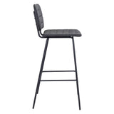 ZUO Boston Barstool (Set of 2) Vintage Black