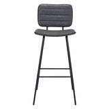ZUO Boston Barstool (Set of 2) Vintage Black