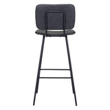 ZUO Boston Barstool (Set of 2) Vintage Black