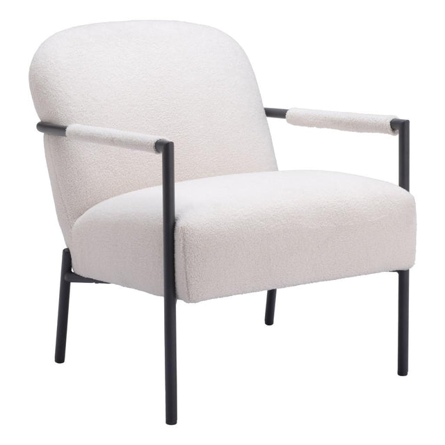 ZUO Chicago Accent Chair Ivory