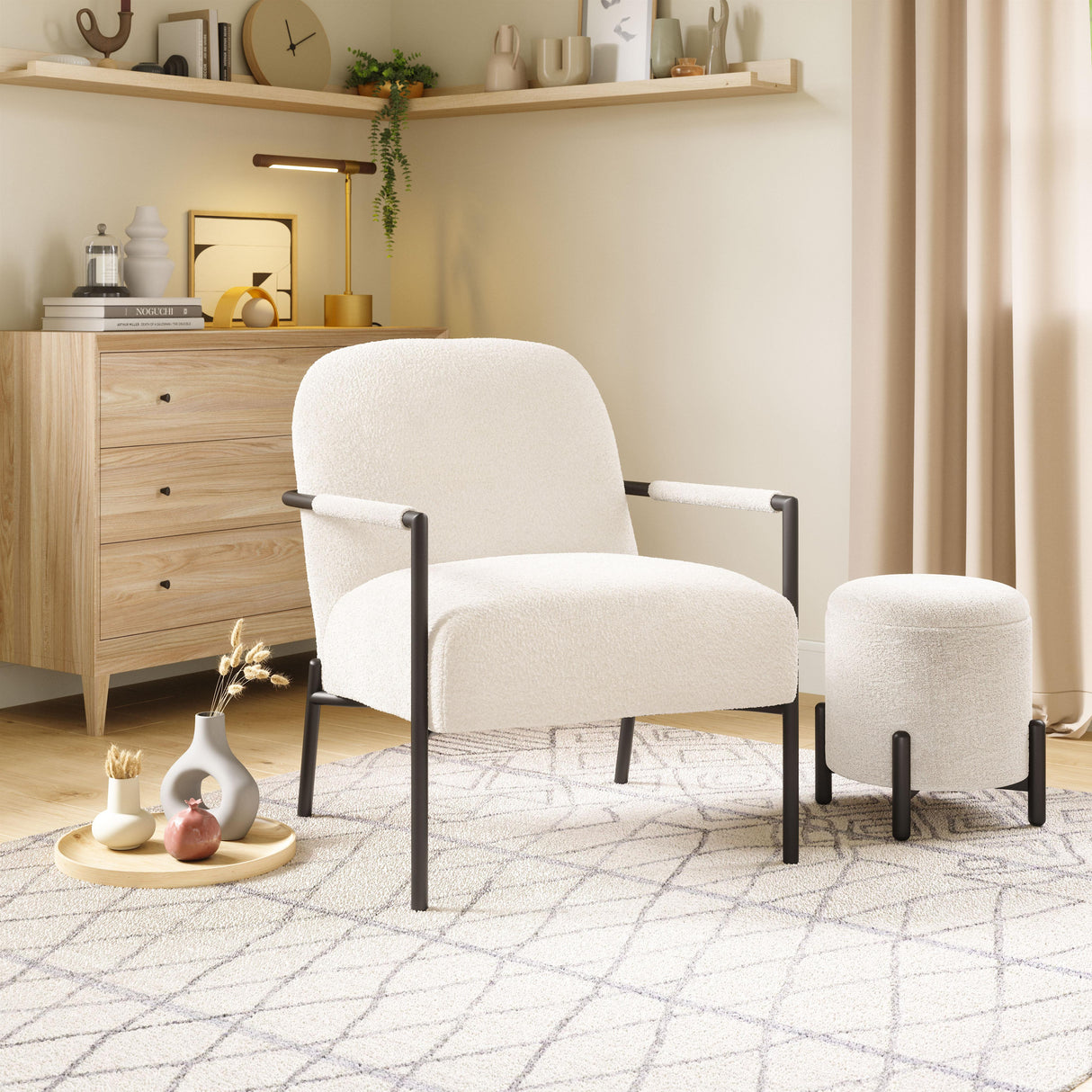 ZUO Chicago Accent Chair Ivory