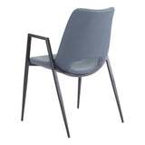 ZUO Desi Dining Chair (Set of 2) Azure Gray
