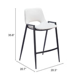 ZUO Desi Counter Stool (Set of 2) White