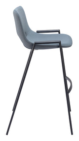 ZUO Desi Barstool (Set of 2) Azure Gray