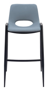 ZUO Desi Barstool (Set of 2) Azure Gray