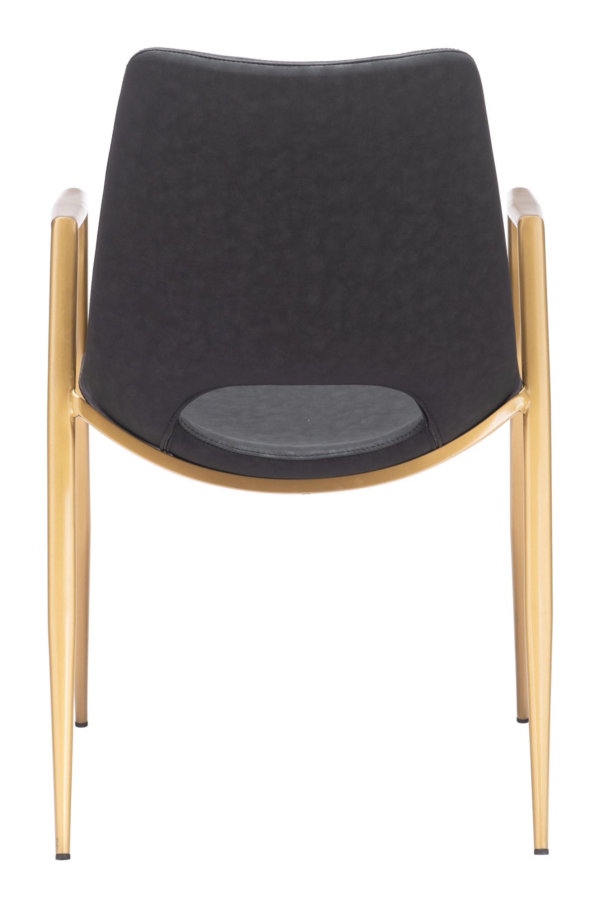 ZUO Desi Dining Chair (Set of 2) Black & Gold