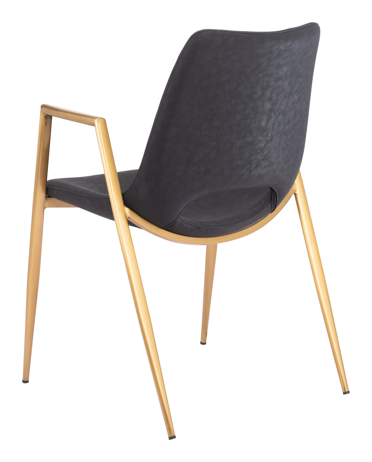 ZUO Desi Dining Chair (Set of 2) Black & Gold