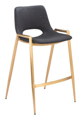 ZUO Desi Counter Stool (Set of 2) Black & Gold
