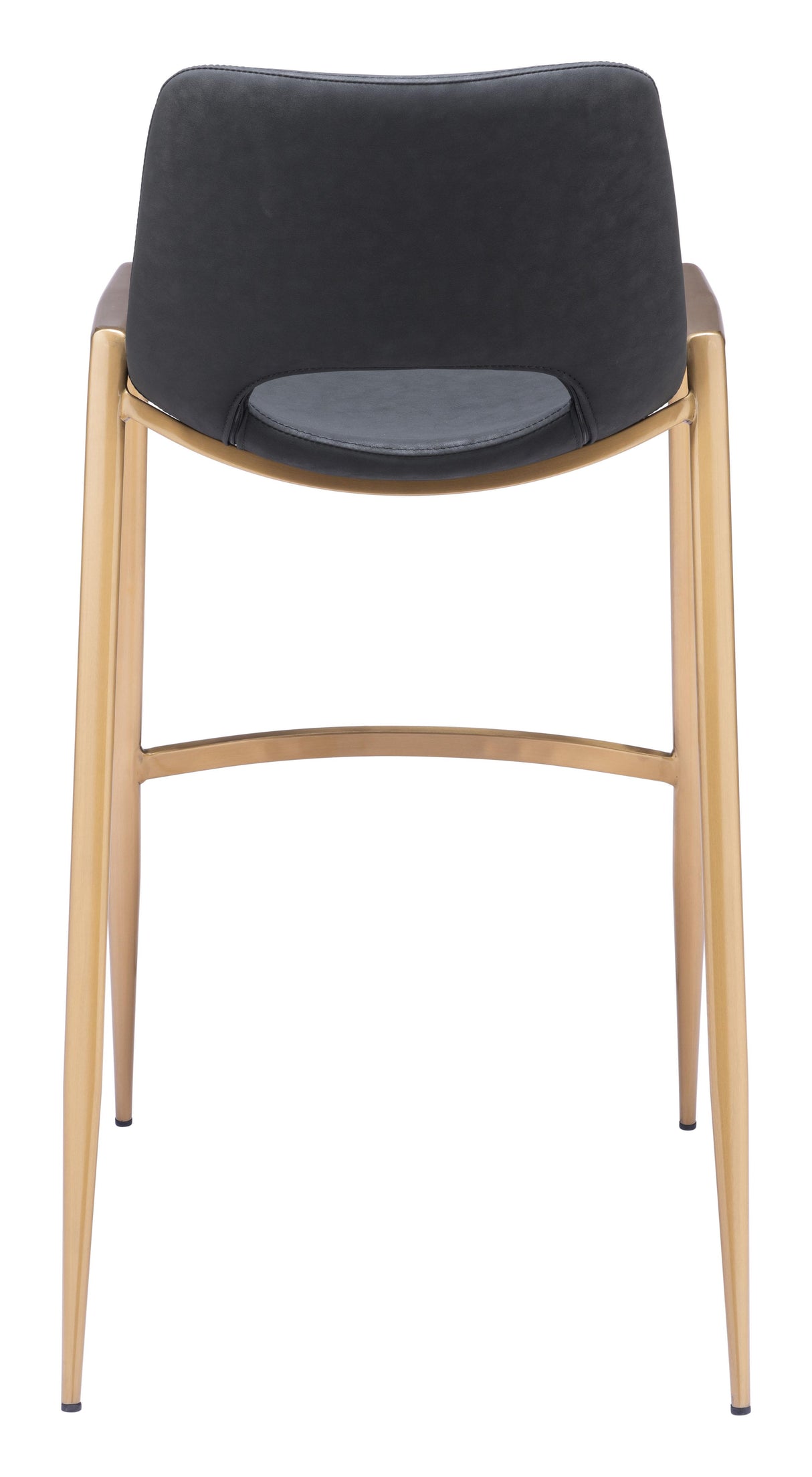 ZUO Desi Barstool (Set of 2) Black & Gold