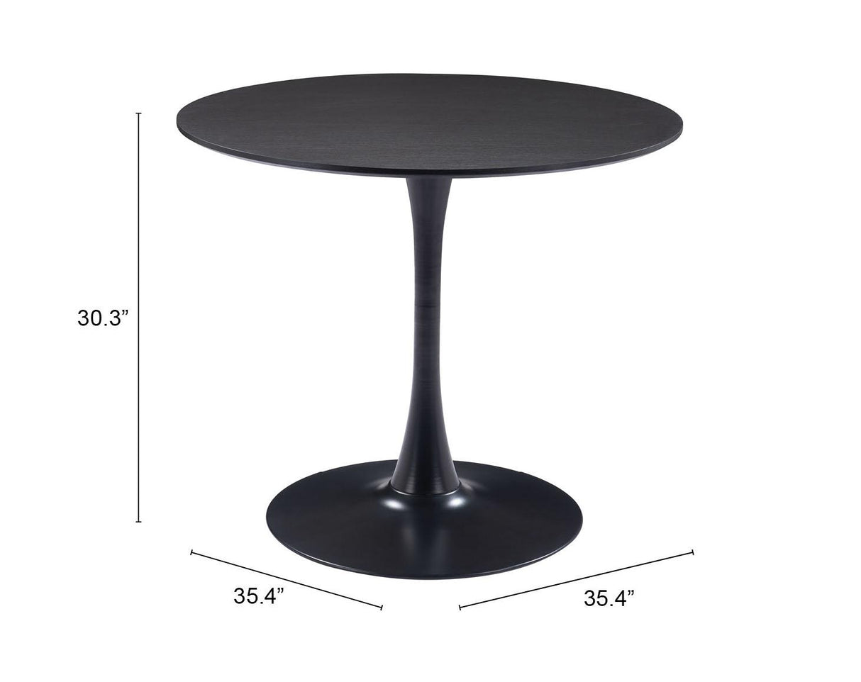 ZUO Opus Dining Table Black