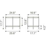 ZUO Bronson Coffee Table Bronze