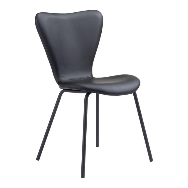 ZUO Torlo Dining Chair (Set of 2) Black