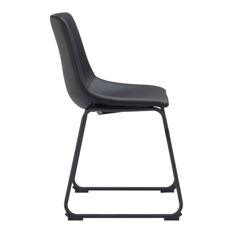 ZUO Smart Dining Chair (Set of 2) Black