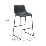 ZUO Smart Barstool (Set of 2) Black