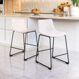 ZUO Smart Counter Stool (Set of 2) Ivory