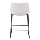 ZUO Smart Counter Stool (Set of 2) Ivory