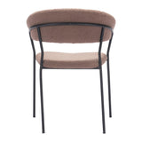 ZUO Josephine Dining Chair (Set of 2) Brown
