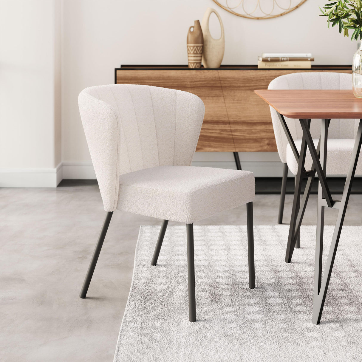ZUO Aimee Dining Chair (Set of 2) Cream