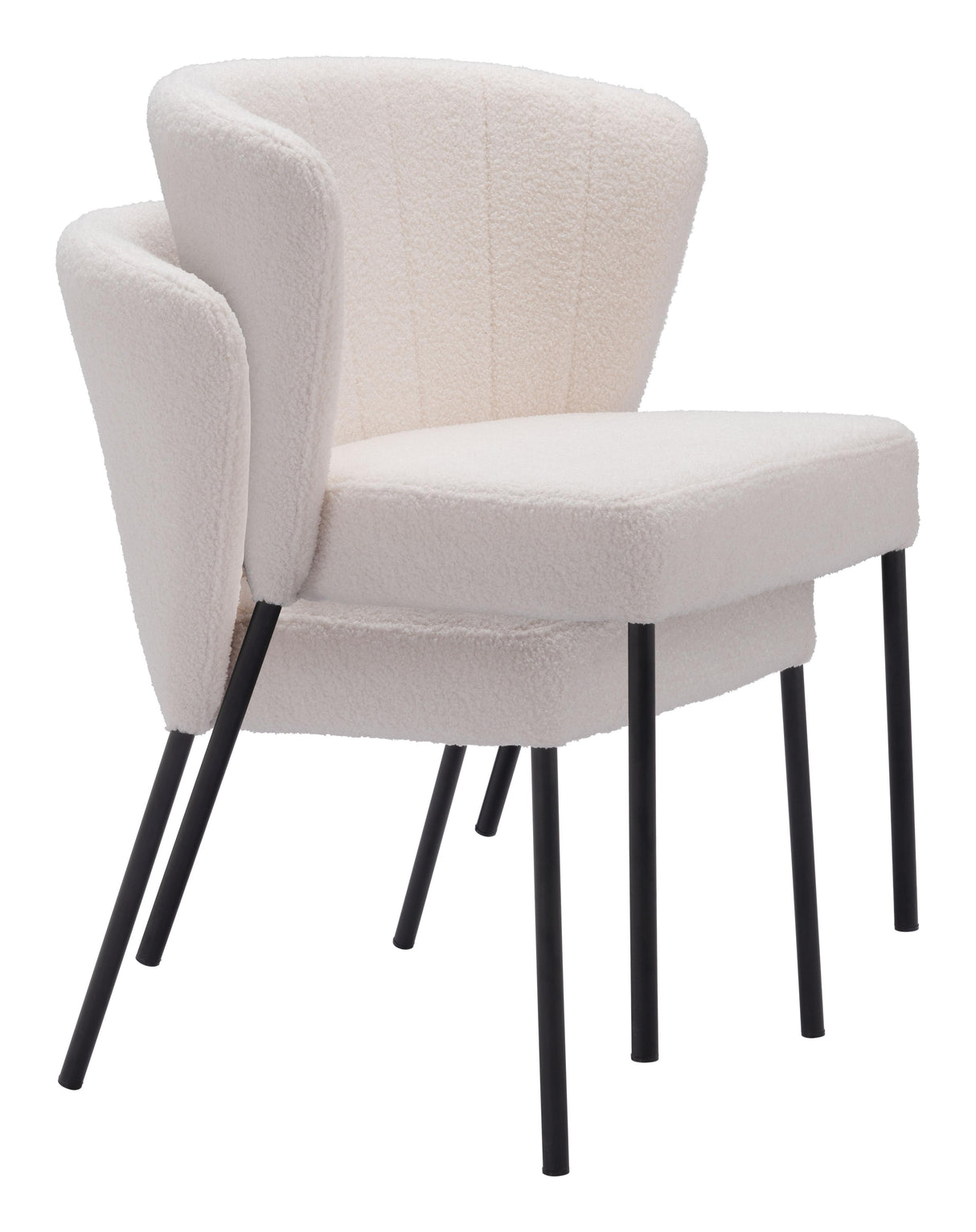 ZUO Aimee Dining Chair (Set of 2) Cream