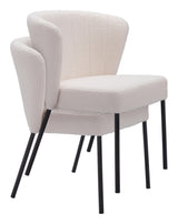 ZUO Aimee Dining Chair (Set of 2) Cream