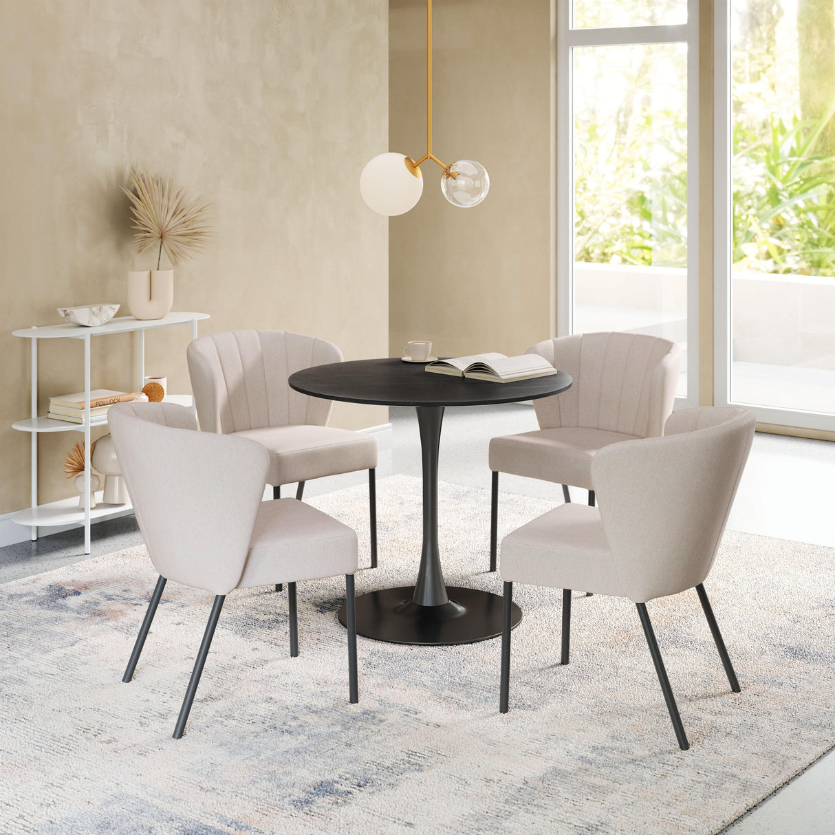 ZUO Aimee Dining Chair (Set of 2) Beige