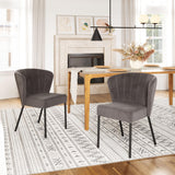 ZUO Aimee Dining Chair (Set of 2) Gray