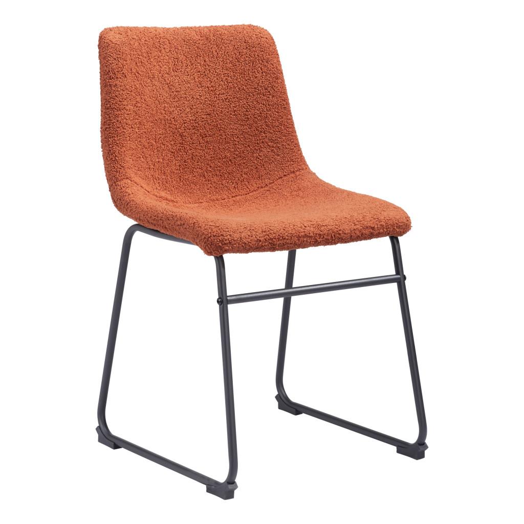 ZUO Smart Dining Chair (Set of 2) Burnt Orange