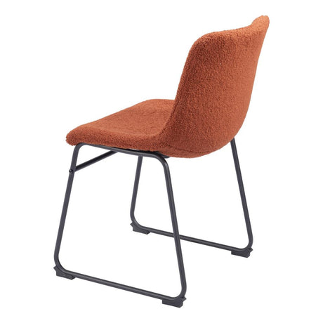 ZUO Smart Dining Chair (Set of 2) Burnt Orange