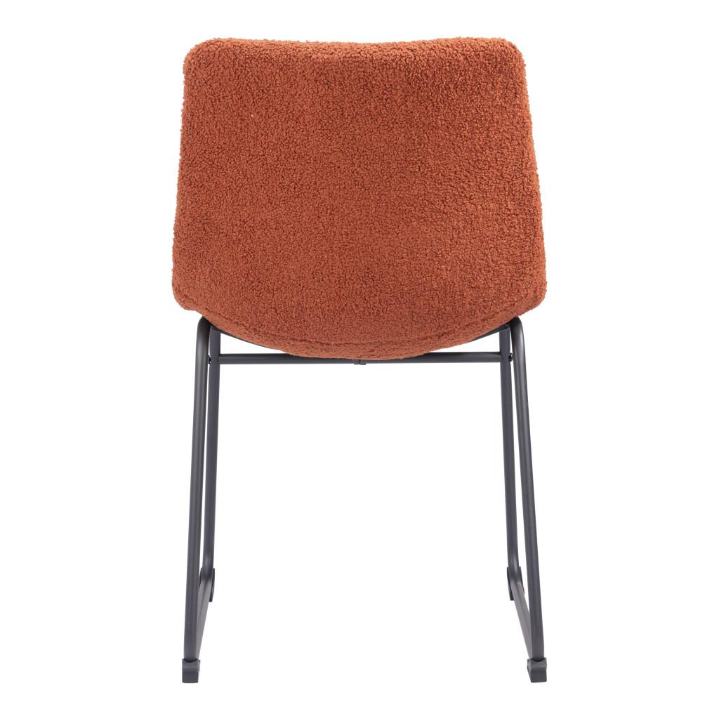 ZUO Smart Dining Chair (Set of 2) Burnt Orange