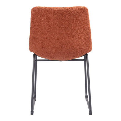 ZUO Smart Dining Chair (Set of 2) Burnt Orange
